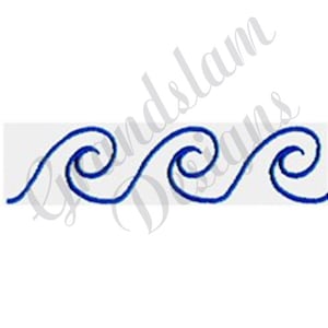 Wave Border - Machine Embroidery Design