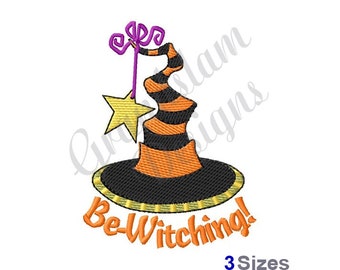 Witch Hat Halloween - Machine Embroidery Design