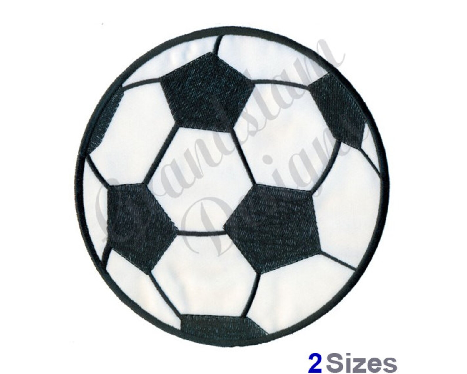 Soccer Ball Applique Machine Embroidery Design Etsy