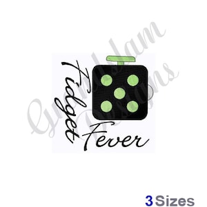 Fidget Cube Fever Machine Embroidery Design, Embroidery Designs, Machine Embroidery, Embroidery Patterns, Embroidery Files, Instant Download