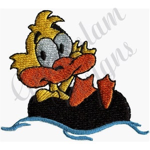 Tubing Duck - Machine Embroidery Design