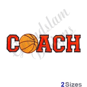 Basketball Coach -Machine Embroidery Design, Embroidery Designs, Machine Embroidery, Embroidery Patterns, Embroidery Files, Instant Download