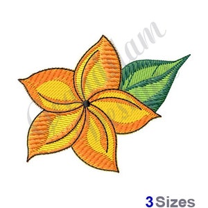 Tropische Hawaiiaanse bloem Machine borduurwerk ontwerp, borduurontwerpen, borduurwerk, borduurpatronen, borduurbestanden, Instant Download