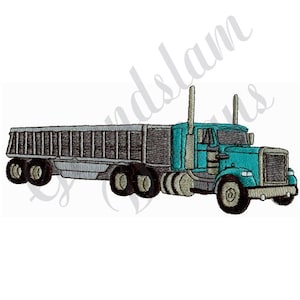 Semi Truck - Machine Embroidery Design