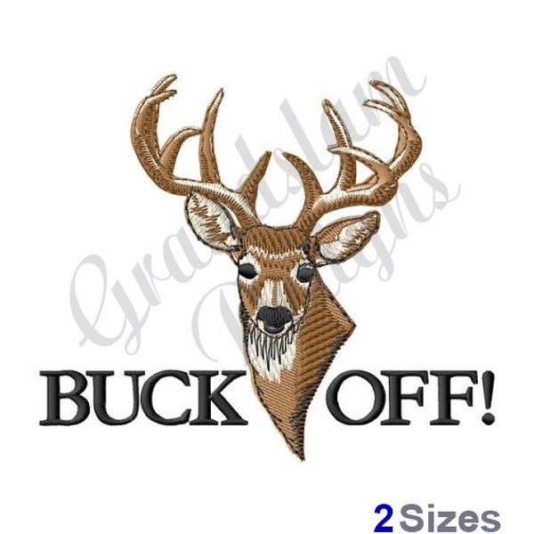 Buck Off Deer Head! - Machine Embroidery Design, Embroidery Designs, Embroidery, Embroidery Patterns, Embroidery Files, Instant Download