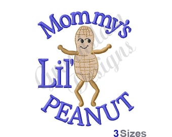 Mommy's Little Peanut - Machine Embroidery Design, Embroidery Designs, Embroidery, Embroidery Patterns, Embroidery Files, Instant Download