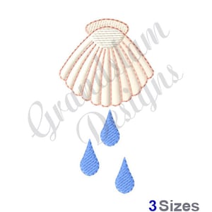Baptism Shell - Machine Embroidery Design, Embroidery Designs, Machine Embroidery, Embroidery Patterns, Embroidery Files, Instant Download