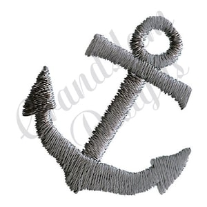 Classic Boat Anchor - Machine Embroidery Design