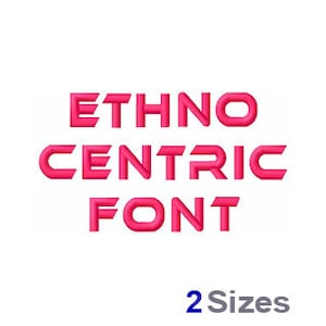 Ethnocentric Machine Embroidery Font Set - Sweetheart Machine Embroidery Alphabet Font
