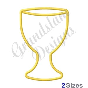 Chalice Outline - Machine Embroidery Design, Embroidery Designs ...