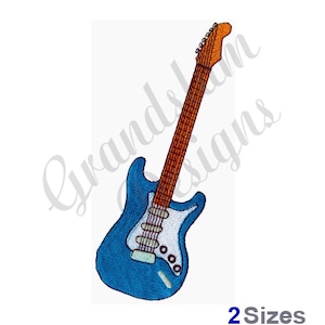 Electric Guitar - Machine Embroidery Design