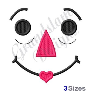 Raggedy Ann Face Machine Embroidery Design, Embroidery Designs, Machine Embroidery, Embroidery Patterns, Embroidery Files, Instant Download