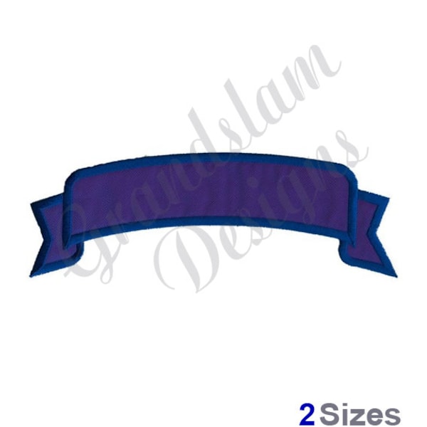 Banner Applique - Machine Embroidery Design