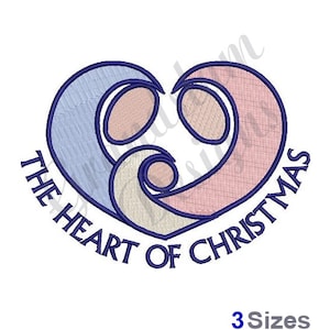 Heart Of Christmas -Machine Embroidery Design, Embroidery Designs, Embroidery, Embroidery Patterns, Embroidery Files, Instant Download