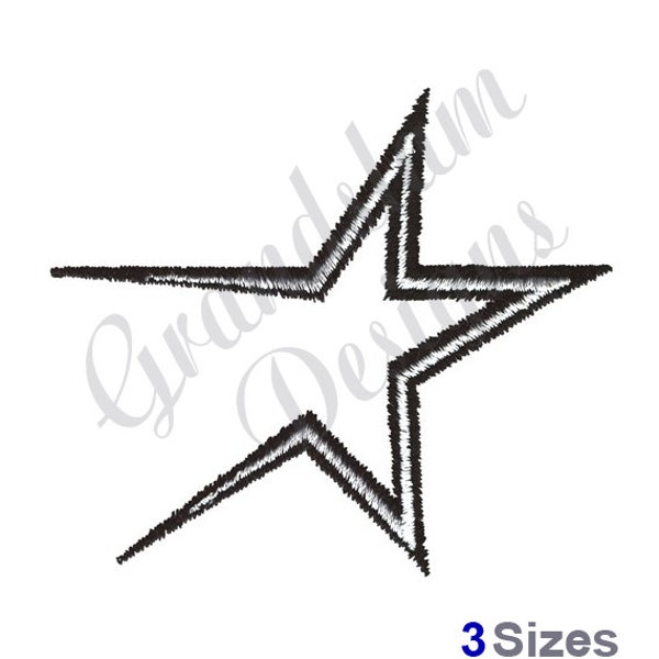 Open Ended Star - Machine Embroidery Design, Embroidery Designs, Machine Embroidery, Embroidery Patterns, Embroidery Files, Instant Download