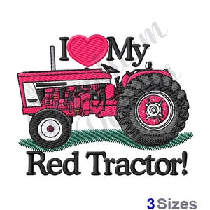 My Red Tractor - Machine Embroidery Design