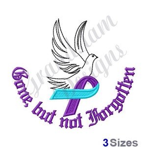 Cancer Loss Dove - Machine Embroidery Design