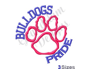 Bulldogs Pride - Machine Embroidery Design