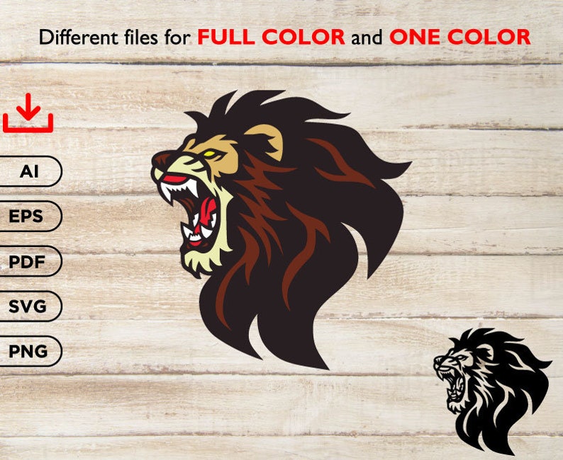 Free Free 118 Roaring Lion Head Svg SVG PNG EPS DXF File