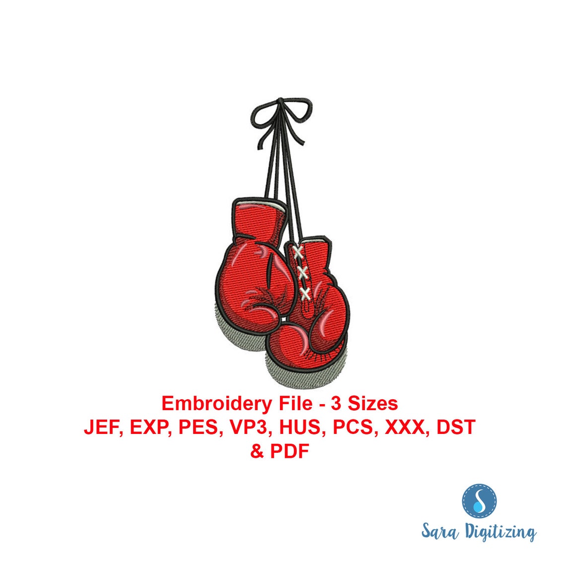 Boxing Gloves Machine Embroidery Design Fight Fighting Etsy