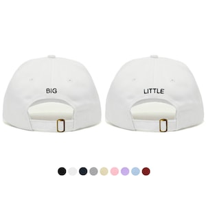 Big Little Back Baseball Hat - Embroidered Baseball Cap // Sorority Greek Sister Grand Reveal College Gift
