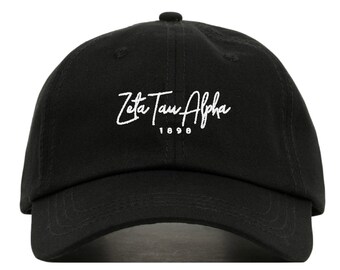 Zeta Tau Alpha Gorra de béisbol - Gorra de béisbol bordada // Sorority Greek Big Little Sister Gift