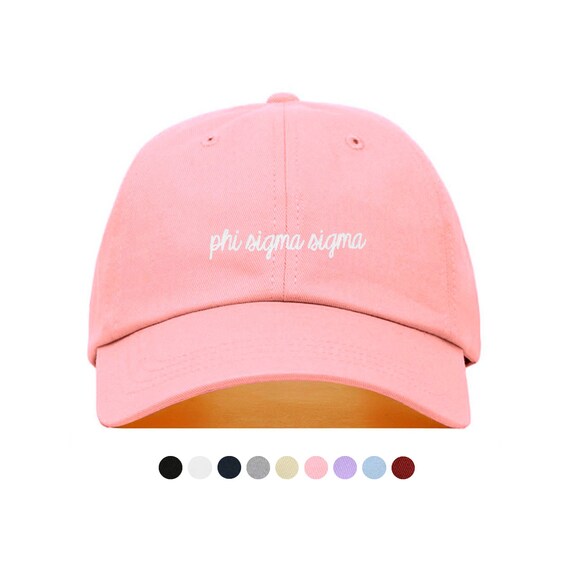 Phi sigma sigma sorority hat Phi Sigma Sigma Script Cap - Greek Gear main image 2
