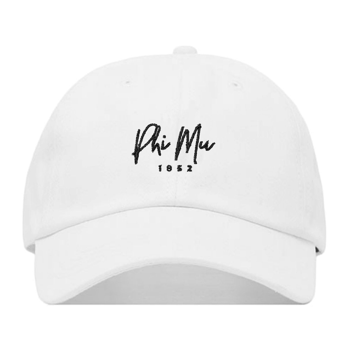 Phi Mu Signature Baseball Hat 