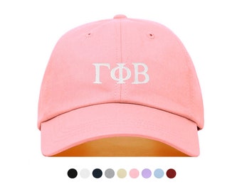 Gamma Phi Beta brieven honkbal hoed - geborduurd Baseballcap / / Sorority Griekse groot weinig zuster cadeau