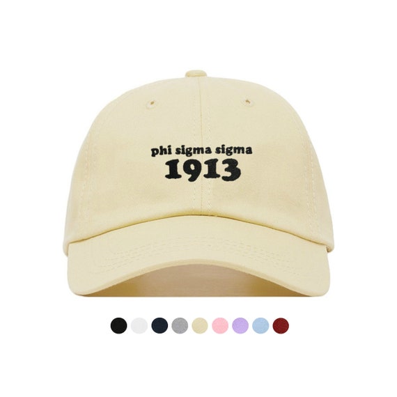 Phi Sigma Sigma Year Baseball Hat - Embroidered Baseball Cap  display picture 1