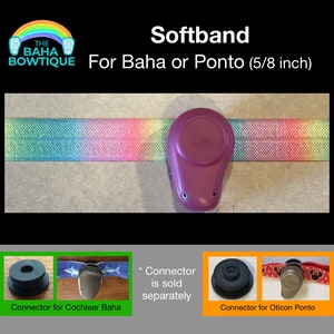 Pastel Rainbow choose DIY or softband Connector for Baha Ponto Adhear sold separately image 2