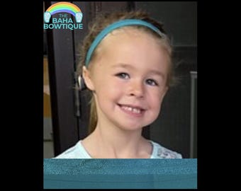 Teal Softband for Baha/Ponto/AdHear (DIY or Assembled) Hearing Device Connectors sold separately