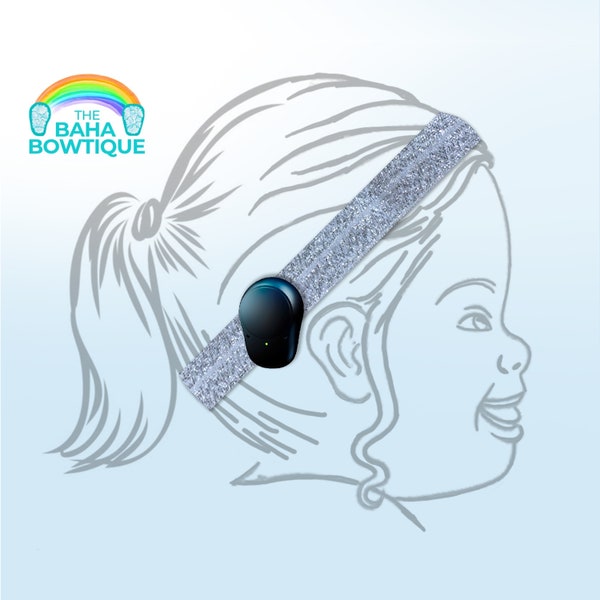 Glitter Silver - choose DIY or softband (Connector for Baha Ponto Adhear sold separately)