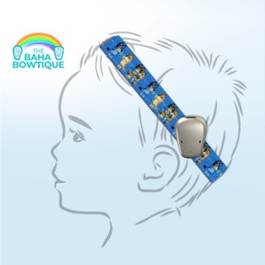 Dog Cartoon - choose DIY or softband (Connector sold separately) compatible with Baha, Ponto, or AdHear