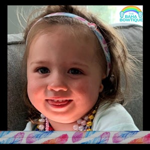 Colorful Feather - choose DIY or softband (Connector sold separately) compatible with Baha, Ponto, or AdHear