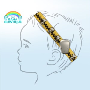 Dog Cartoon - choose DIY or softband (Connector sold separately) compatible with Baha, Ponto, or AdHear
