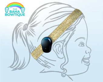 Gold Glitter - choose DIY or softband (Connector for Baha Ponto Adhear sold separately)