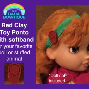Red Clay - TOY Ponto Hearing Aid & Softband for Doll or Elf (Doll not included)