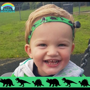 Dinosaur Green - choose DIY or softband (Connector sold separately) compatible with Baha, Ponto, or AdHear