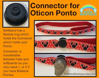 Connector for Oticon Ponto - for use with DIY Hats or custom Softbands (sold separately)