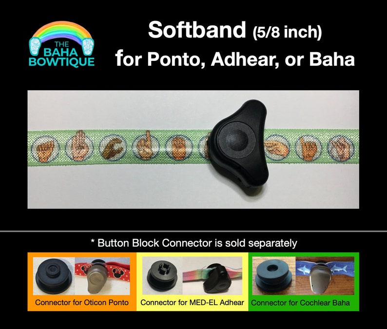 Sign Language ABCs choose DIY or softband Connector for Baha Ponto Adhear sold separately image 3