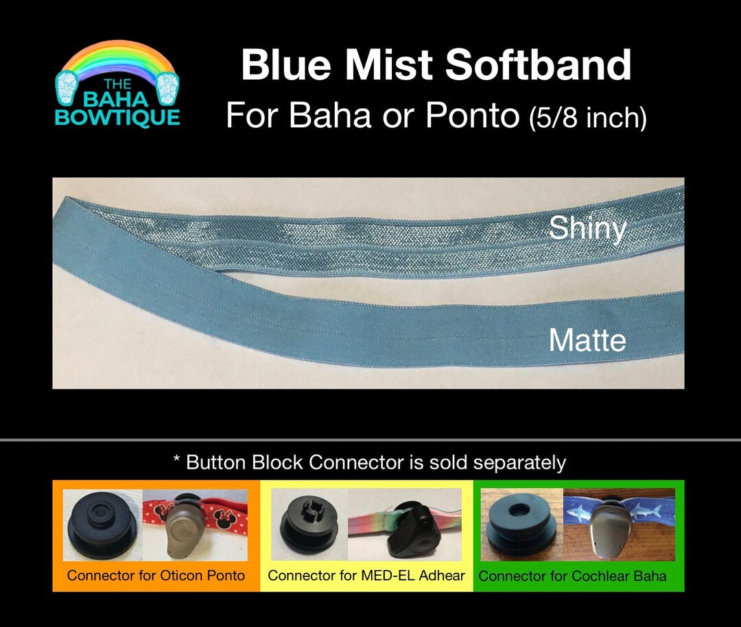 Blue Mist Softband for Baha/ponto/adhear (DIY or Assembled) Hearing ...