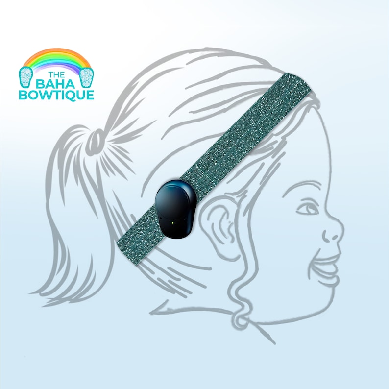 Glitter Teal DIY or softband for Baha Ponto Adhear Connector sold separately image 1