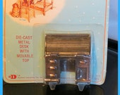 HOLLY HOBBIE Roll Top DESK quot Old Fashioned Collectors Miniatures quot Die-Cast Metal