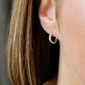 Sterling Silver Small Huggies