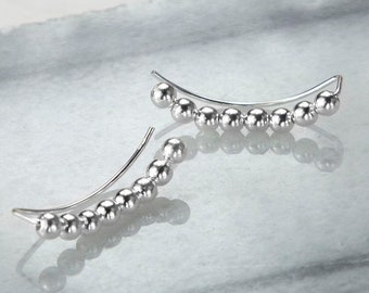 Sterling Silver Baubles Ear Climber