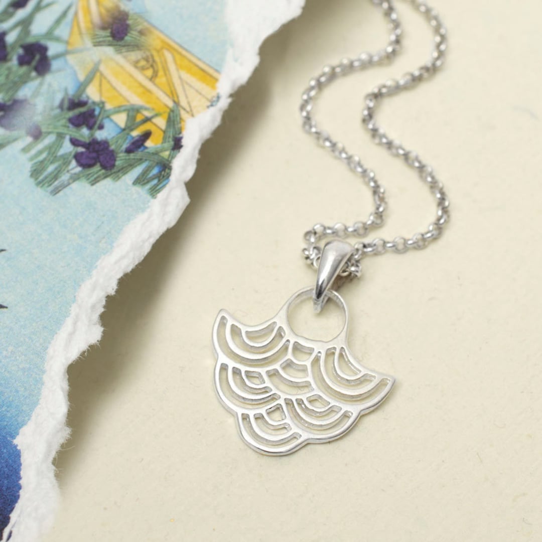 Sterling Silver River Ripples Necklace - Etsy
