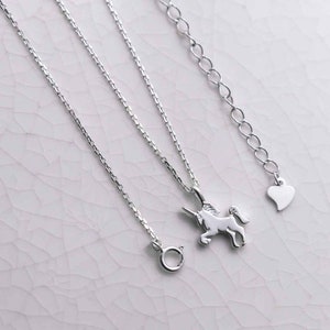 Sterling Silver Unicorn Necklace