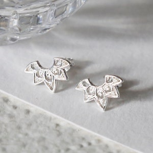 Sterling Silber Östliche Starburst Ohrstecker