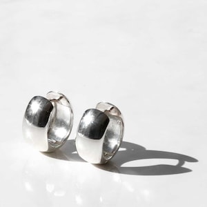 Sterling Silver Large Statement Huggies